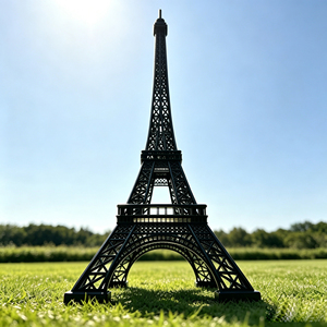 Grande sculpture en métal de la <span class=keywords><strong>Tour</strong></span> <span class=keywords><strong>Eiffel</strong></span>, modèle de la <span class=keywords><strong>Tour</strong></span> de Paris pour l'extérieur et l'intérieur, idéal pour la décoration de centres commerciaux, d'hôtels, d'événements et de paysages. - Product Image 1