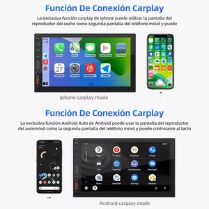 <span class=keywords><strong>Radio</strong></span> Estéreo Din Simple Para Coche Carplay Y Android Auto Video MP5 Reproductor <span class=keywords><strong>Con</strong></span> <span class=keywords><strong>Bluetooth</strong></span> FM De USB/AUX/Espejo Enlace - Product Image 2