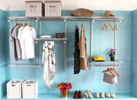 CLOSETART Chambre Libre Réglable Marche Dans Le Fil D'acier Étagère Armoire Étagère Placard Système Pour Chambre