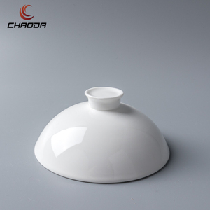 Tazón de Cerámica Blanco para Palomitas de Maíz, 260 ml, Tazón para Sopa con 2 Asas, Olla Redonda para Estofar con Tapa para Restaurante - Product Image 6