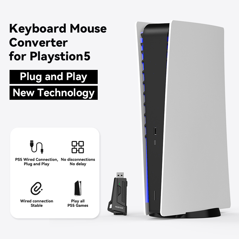 Mix Master Keyboard Mouse Converter for PS5 - Plug and Play USB