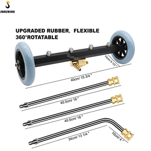 Hidrolavadora de Alta Presión de 4000 psi y 16 Pulgadas, Nuevo Estilo, Más Vendida, Limpiador de Chasis, Escoba para Lavado de Autos, con 3 Boquillas - Product Image 2
