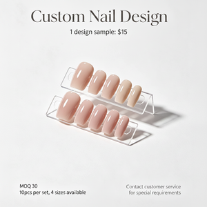 <span class=keywords><strong>Ongles</strong></span> press-on faits main de qualité salon, personnalisables selon les besoins spéciaux, pour femmes, style long/court, design personnalisé - Product Image 2