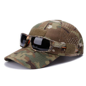 Gorra de Béisbol Táctica con Orificio para Gafas, Transpirable, de Nailon con Camuflaje, para Deportes al Aire Libre, Viajes, Unisex, Diseño de 6 Paneles - Product Image 1