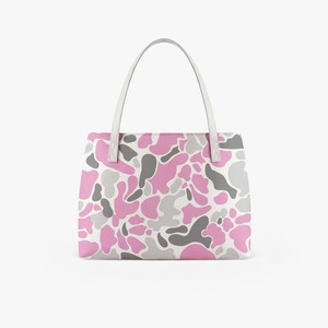 Borsa Tote Personalizzata con Motivo Mimetico in PU, Grande Borsa a Spalla da Donna, Borsa alla Moda per Shopping Quotidiano con Manico a Contrasto - Product Image 3