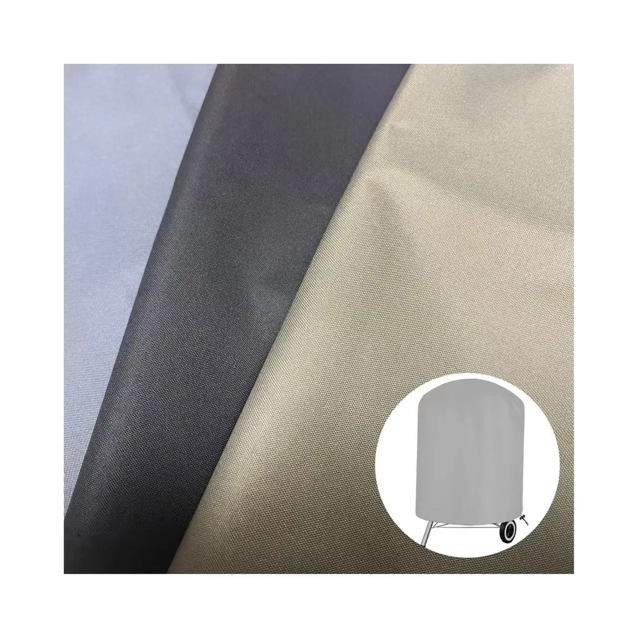 Kualitas tinggi 100% kain poliester PVC dilapisi tahan air anti-uv kain luar ruangan untuk penutup sofa/penutup oven