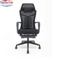Chaise de bureau inclinable, chaise de direction pour la sieste au bureau, chaise de travail confortable en maille pour longues heures de travail sur ordinateur