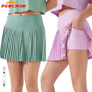 Benutzerdefiniertes Logo Modische Sommer-Tennisröcke mit Hoher Taille Bequeme Mädchen-Tanzröcke Sportliche Plissierte Kurze Golf-GYM-Röcke für Frauen - Product Image 1