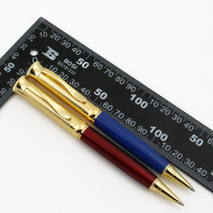 Stylo à bille de luxe pour le bureau, en métal, avec clip doré - Product Image 6