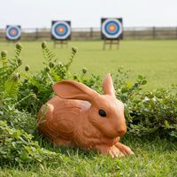 Cible de tir à l'arc 3D en forme de lapin avec support de groupe, équipement de tir en mousse durable pour la pratique de la chasse et de l'archerie en extérieur