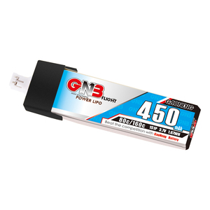 GNB GAONENG 450mAh 1S 3.7V 80C 160C PH2.0 หัวพลาสติก RC ลิโพแบตเตอรี่ชนิดยาวลิเธียมโพลิเมอร์ - Product Image 1