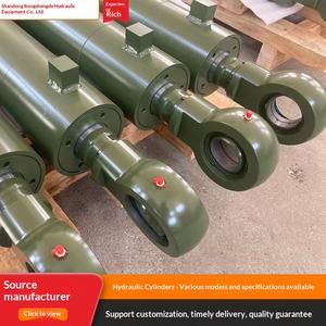 Vérin hydraulique bidirectionnel résistant aux hautes températures, type presse à double oreille, <span class=keywords><strong>200</strong></span> tonnes, type à bride avant, pour applications industrielles lourdes - Product Image 2