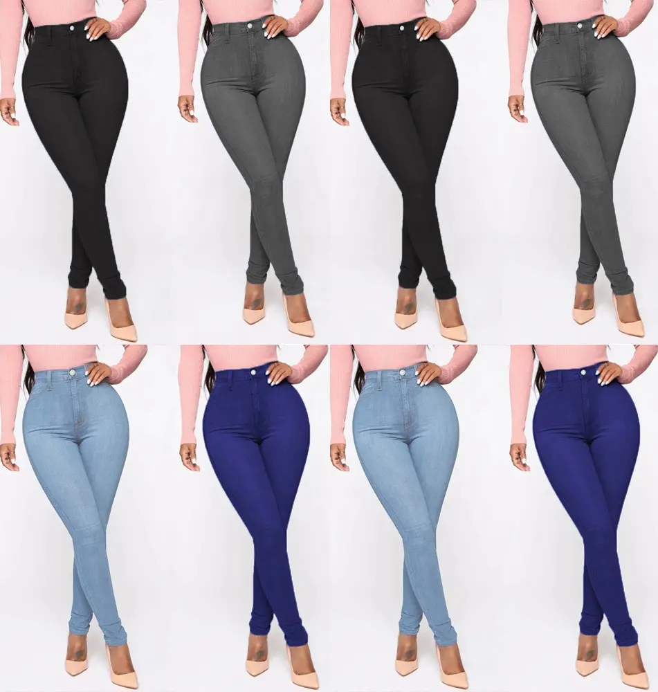 Mode Leggings schwarz Pantalon Butt Lift Jeans hose Frauen Skinny Denim Jeans für Frauen Plus Size Hosen & Jeans