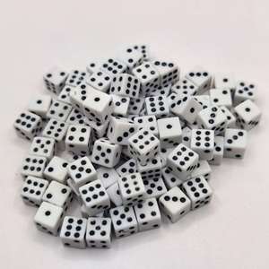 1 Bolsa de 1000 Piezas de Dados Poliédricos de Diseño Nuevo para Juegos, Mini Dados Acrílicos de 8mm, Coloridos D6 - Product Image 4
