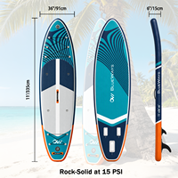 Planche de paddle gonflable Navy Wave 335x91x15cm, largeur 36 pouces, capacité 397lbs, kit DWF, usine OEM CE BSCI