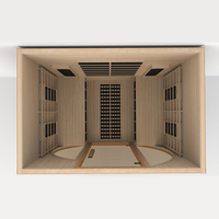 Sauna de Infrarrojos Lejanos para 4 Personas, 2700W, Calentador de Panel de Cerámica y Carbono, Bajo EMF, para Desintoxicación y Pérdida de Peso