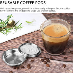 Juego de 1 cápsulas de café reutilizables para el hogar, filtro de café de acero inoxidable, taza de cápsula de café Compatible con las cafeteras <span class=keywords><strong>Senseo</strong></span> Espresso - Product Image 4