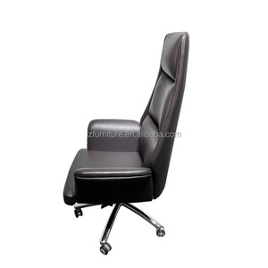 Chaise de bureau ergonomique pivotante en cuir réglable à dossier haut pour dirigeant, mobilier de bureau de direction, vente directe fabricant - Product Image 5
