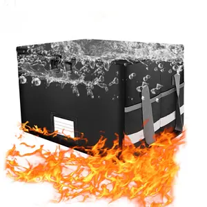 Customized Large Capacity Office Fireproof Lock Box Bag For Documents