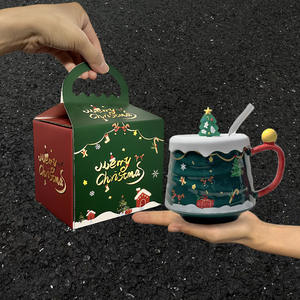 Mug à café de Noël de grande capacité au design luxueux, tasse à eau pour la maison - Product Image 5