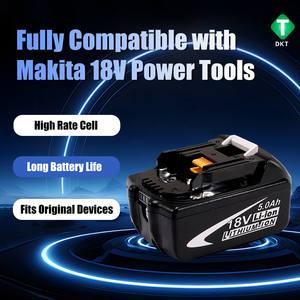 Para sierra circular de cadena inalámbrica <span class=keywords><strong>Makita</strong></span>, batería recargable de iones de litio de 18 V, paquete de baterías BL1860 BL1850 BL1840 BL1830 <span class=keywords><strong>BL1820</strong></span> - Product Image 1