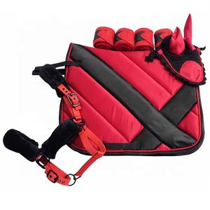 แผ่นรองอานม้าม้าทำจากผ้าฝ้ายผสมโพลีเอสเตอร์มีผ้าพันแบบคล้องคอ - Product Image 2