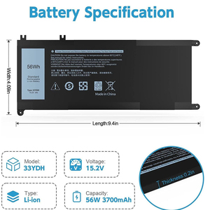 Batterie de remplacement pour MacBook 33YDH 56Wh en stock, garantie de 12 mois pour Macbook, qualité OEM conforme aux normes CE et RoHS - Product Image 4