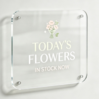 Plaque de porte en acrylique personnalisée de haute qualité, moderne, pour extérieur, avec fonction mobile, en promotion