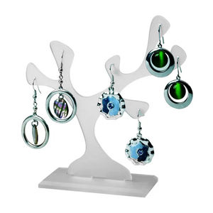 รูปทรงต้นไม้<span class=keywords><strong>ส</strong></span>ร้อยคออะคริลิคผู้ถือ<span class=keywords><strong>ส</strong></span>ร้อยข้อมือพลาสติกที่แขวนต่างหู Frosted ต่างหูยืนส<span class=keywords><strong>ตั๊</strong></span><span class=keywords><strong>ด</strong></span>หูผู้ถือต่างหูยืนต้นไม้ - Product Image 1