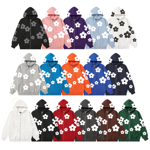 Felpe <span class=keywords><strong>con</strong></span> Cappuccio di Alta Qualità 100% Cotone Abbigliamento Uomo Streetwear <span class=keywords><strong>Felpa</strong></span> <span class=keywords><strong>con</strong></span> Zip Adatta sia per Uomini che per Donne - Product Image 1