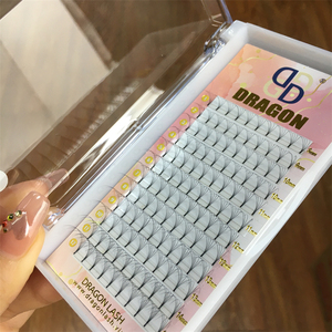 Dragon, venta al por mayor, lujo, hecho a mano, 3D-6D, ventiladores de volumen prefabricados, CC/DD/L puntiagudo para extensión de pestañas de fibra PBT coreana, 0,07mm - Product Image 5