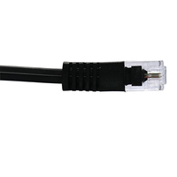 4P2C cobre trenzado 26AWG Cables teléfono enchufe Modular RJ9/RJ11 4P4C conector teléfono auricular cable