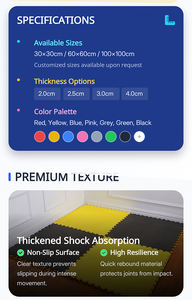 Tapis de sol de taekwondo haute densité 100x100cm, puzzle antidérapant, tapis de sol pour bébé, tapis de sol <span class=keywords><strong>actif</strong></span>, tapis de sol en EVA à 100%, nouveau, remise - Product Image 3