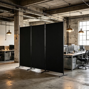 <strong>Modern</strong> 3-Panel Folding <strong>Room</strong> <strong>Divider</strong> Ready to Ship Low MOQ Portable Office Partition Wall for Global Online Retailers &amp; Resellers - Product Image 1