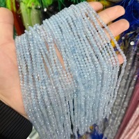 Perles de pierre naturelle à facettes de 2, 3, 4 mm, Agate Fleur, Mini perles intercalaires lâches pour la fabrication de bijoux DIY, colliers, bracelets, cadeaux de fêtes
