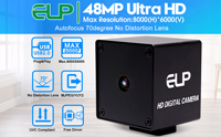 48MP 8K USB Cámara de visión artificial CMOS 8000X6000 200ms Autofocus Mini Estuche Videocámara 70 Grados CCTV Lente Webcam