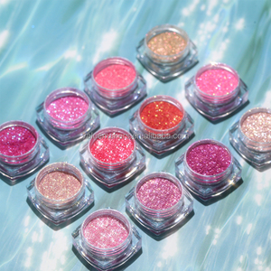 Polvere Glitter Rosa per Ombretto, Cosmetico Scintillante, Pigmento Olografico Duocromatico per Trucco Occhi - Product Image 4