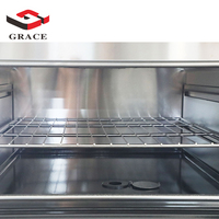 Cuisinière à gaz GRACE à 4 brûleurs en acier inoxydable avec four pour cuisines de restaurants, propane/gaz naturel, grillade