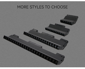 Comercial DC 48V 12W LED Luz magnética Luz de pista lineal plegable Iluminación de pista magnética regulable ajustable - Product Image 5