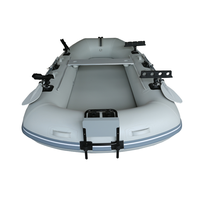 DAMA Nouveau Bateau Gonflable OEM 270 pour la Pêche, Bateau Pneumatique Pliant en PVC avec Kit de Réparation