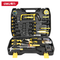 Kit d'outils d'électricien Deli pour la maison et la télécommunication avec multimètre, boîte à outils de réparation électronique, matériel portable
