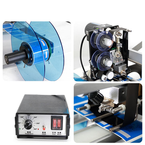 Machine d'étiquetage semi-automatique MT-50D à prix abordable pour pots cosmétiques avec imprimante de codage de date, application pour bouteilles, aliments et boissons, moteur intégré - Product Image 5