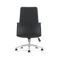 Chaise de bureau de direction de luxe ergonomique pivotante moderne en cuir véritable, réglable en hauteur, haut de gamme