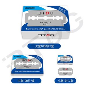 SHAVING REVOLUTION Single Edge <strong>Razor</strong> <strong>Blades</strong> Men's Safety Shaving Platinum Stainless Steel Smooth Precise Clean Shave 50 Count - Product Image 1