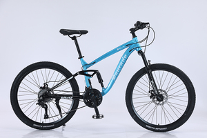 Bicicletta da Montagna 26 Pollici - 27 Velocità, Freni a Disco, Telaio in Acciaio ad Alto Tenore di Carbonio, Capacità di Carico 150kg, Portapacchi Posteriore, Parafanghi per Uso Urbano - Product Image 3