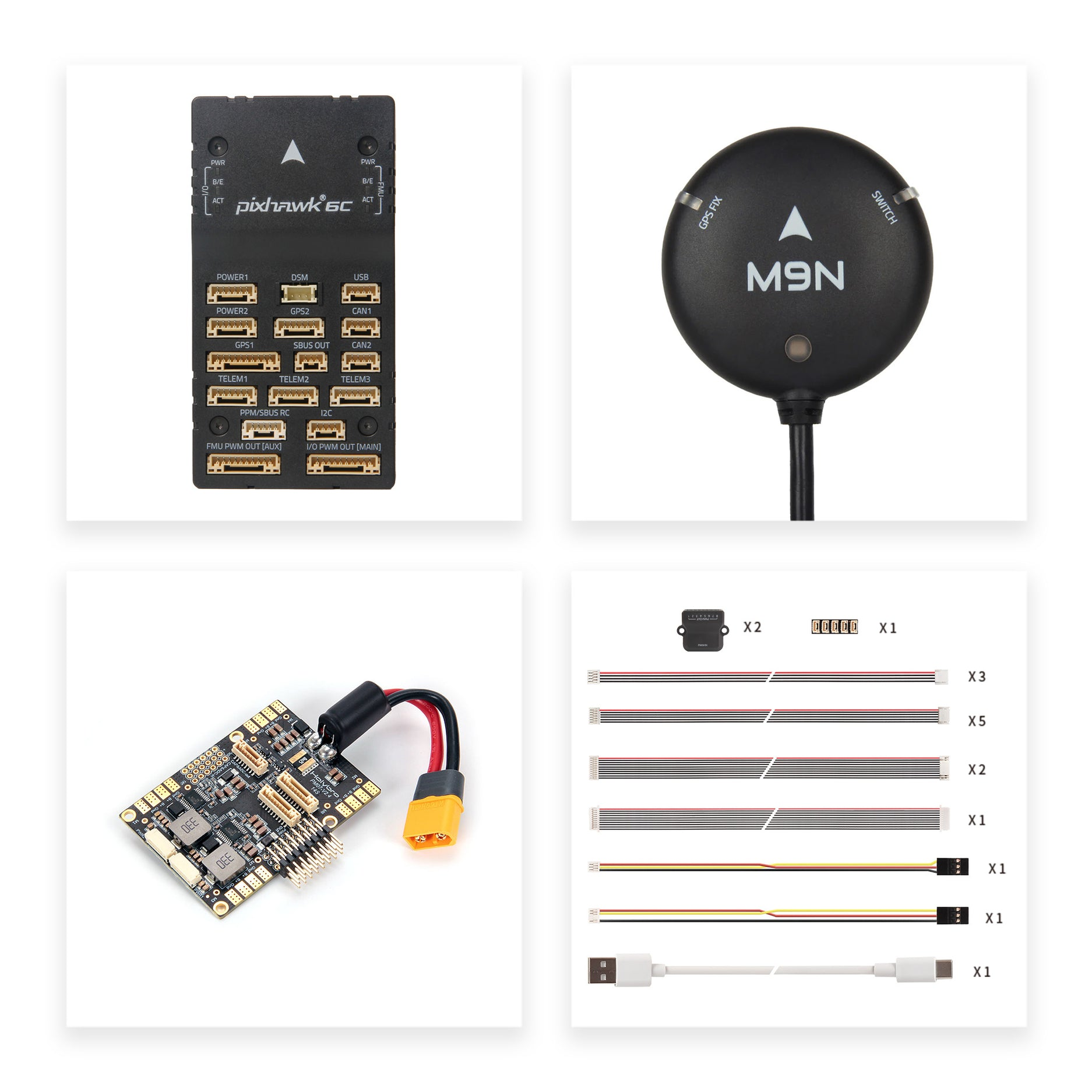 Pixhawk 6C + PM07 + M9N