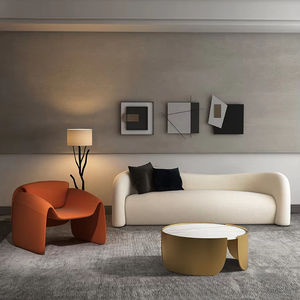 Tavolino da tè moderno e minimalista italiano con lastra di roccia creativa madre bambino in metallo, mobili da salotto di lusso - Product Image 6