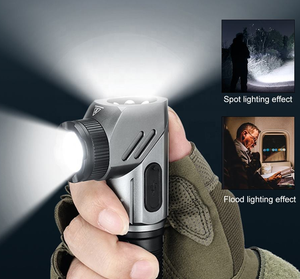 Strong 90. Rotatable Super Bright <b>Rechargeable</b> Flashlight White <b>Light</b> Lampshade for Car Repair Camping Emergency <b>Work</b> Lighting - Product Image 6