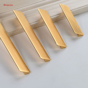 Mutfak & Dresser pirinç çekmece alüminyum altın siyah profil dolap kolu ile dolap kulpu topuzlar kapı kolları çeker - Product Image 5