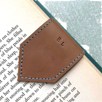 Marcapáginas de Cuero Vegano con Logotipo Personalizado, Marcapáginas Magnético Económico y Elegante para Amantes de los Libros